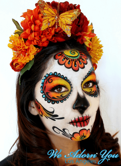 halloween sugar skull face makeup